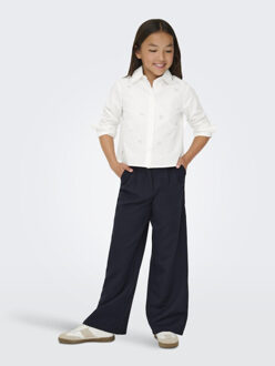 Only Kogclara life short emb shirt wvn off-white Ecru - 128