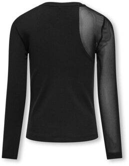 Only Kogcolette life ls mix top - Zwart - 128