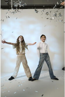 Only Kogfransa sequin straight pant tlr beige Ecru - 128