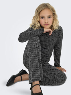 Only Kogqueen glitter pant bf jrs dessin Zwart - 140