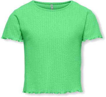 Only Konnella s/s o-neck top noos jrs Groen - 110/116