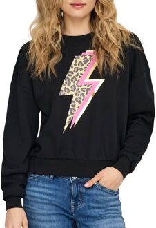 Only Lariya O-Neck Print Sweater Dames