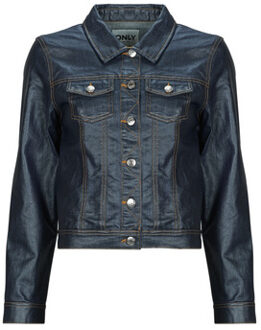 Only Leren Jas Only ONLCITA L/S COATED" Marine - S, M, L, XL, XS