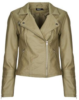 Only Leren Jas Only ONLGEMMA" Kaki - 32, 34, 36