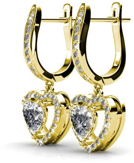 Only Love Oorbellen - Goud en Kristal