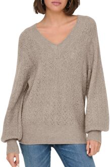 Only Lucilla Glitter V-neck Knitted Sweater Dames