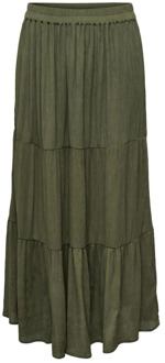 Only Maxi Skirts Only , Green , Dames - Xl,L,M,S,Xs
