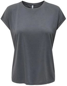 Only Modal Top - Iron Gate Only , Gray , Dames - XL