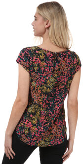 Only Nova Lux damestop met korte mouwen, marineblauw