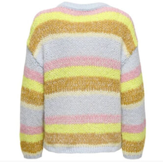 Only Onlalyssa life ls o-neck knt Blauw - XL