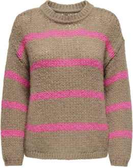 Only Onlalyssa life ls o-neck knt Roze - S