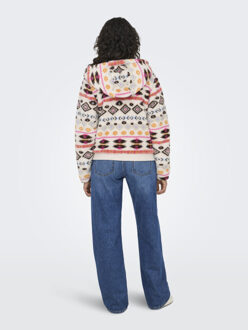 Only Onlanna contact aop hood jacket otw Fuchsia - L