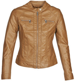 Only Onlbandit Faux Leather Biker Otw Noos 15081400 Cognac