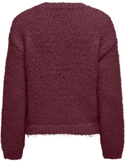 Only onlbea ls o-neck cc knt 15350813 zinfandel Bordeaux