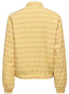 Only Onlbiana aop bomber cs otw dessin - maat M Geel