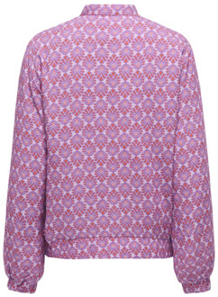 Only Onlbiana aop bomber cs otw dessin Paars - M