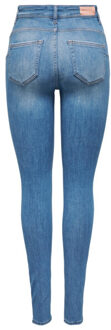 Only Onlblush hw sk push up rea451 blue denim Blauw - XS / L32