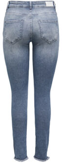 Only Onlblush mid sk ank rw dnm rea158 blue denim Blauw - XS / L32