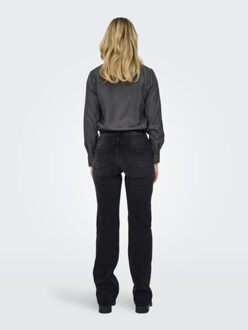 Only Onlblush mid straight dnm rea1099 n - maat XL / L32 Zwart