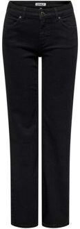 Only Onlblush mid straight dnm rea2343 noos black denim Zwart - L / L32