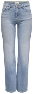 Only Onlblush mid straight dnm tai467 noos light blue d Blauw - XL / L30