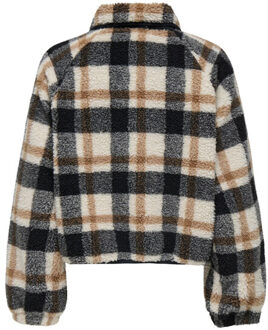 Only Onlcalista life check teddy jacket otw dessin Bruin - M