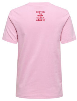 Only Onlcelina life reg s/s top box cc j - maat L Roze