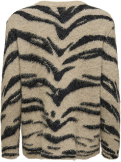 Only Onlcosta life ls jq o-neck knt Veelkleurig - S