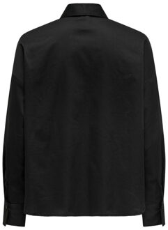 Only Onldinna ls bow shirt wvn - - maat M Zwart