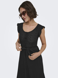 Only Onlelisa s/l v-neck dress jrs Zwart - XS
