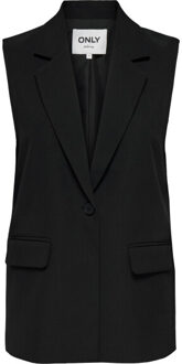 Only Onlelly life s/l loose vest tlr Zwart - 40