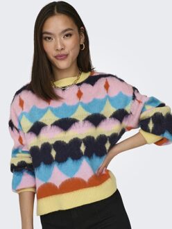 Only Onlemiily ls pullover ex knt Geel - M