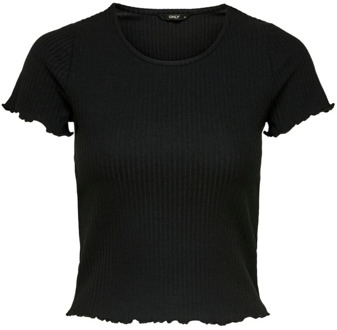 Only ONLEMMA S/S SHORT TOP  JRS Dames T-Shirt - Maat XS