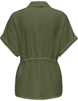 Only Onlemmia life ss shirt pnt army - maat XS Groen