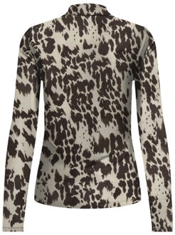 Only Onlerica life mesh ls top jrs noos zand dessin Ecru