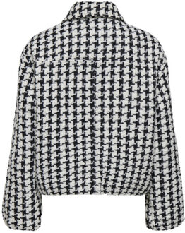 Only Onlflorance boucle zip jacket otw dessin Zwart - M