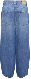 Only Onlfrankie hw ank bareel denim dot blue denim Blauw - S / L32