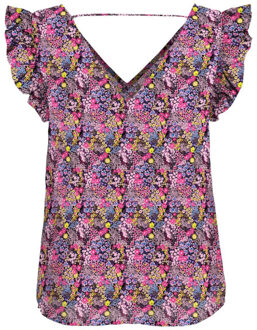 Only Onlfreja sl frill top cs ptm dessin Roze