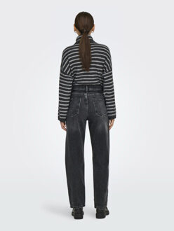 Only Onlgypsy hw straight stretch sik559 dnm black denim Zwart - 28