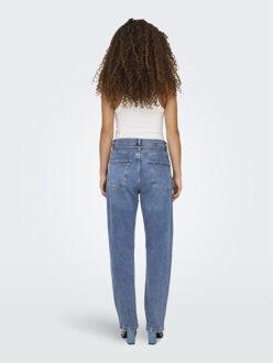 Only Onlgypsy hw straight stretch sik559 dnm blue denim - maat 29 Blauw