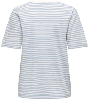 Only Onlhappy life s/s emb top jrs Veelkleurig