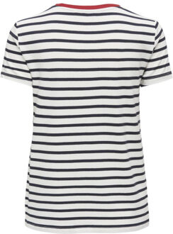 Only Onlheart life s/s tee jrs noos - maat S Wit