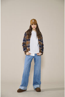 Only Onlhope ex hw wide fold up dnm pim blue denim Blauw - 27