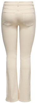 Only Onlhush life mid flared slit dnm e ecru - maat XL / L32