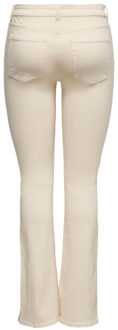 Only Onlhush life mid flared slit dnm e ecru - XS / L32