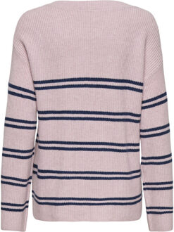 Only Onlibi ls stripe v-neck cc knt - maat M Lila