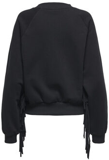 Only Onljett ls o-neck emb. box swt - Zwart - M