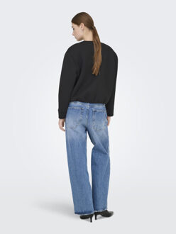 Only Onljudith life o-neck scuba jacket Zwart