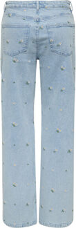 Only Onljuicy hw wide emb dnm akm Blauw - 28-34