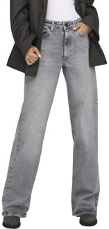 Only Onljuicy hw wide leg dnm rea707 noos medium grey d - maat 28-30 Veelkleurig